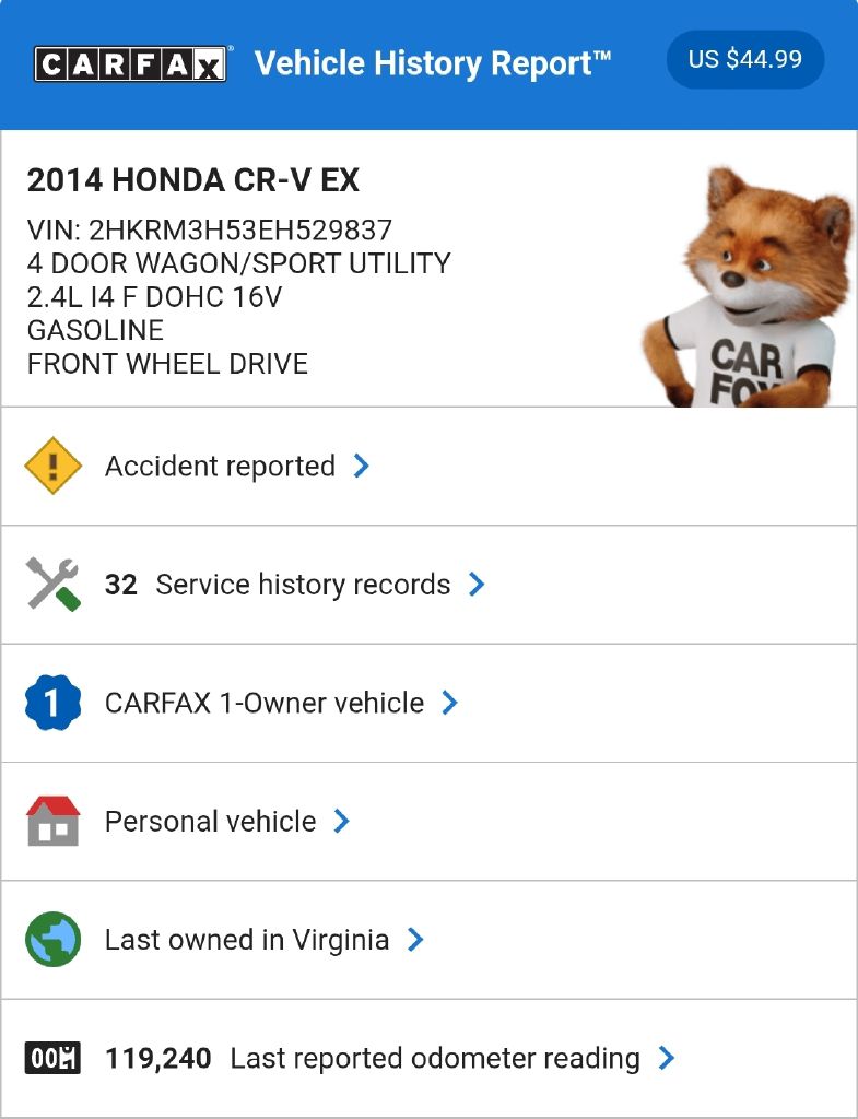 2014 HONDA CR-V - DC9837