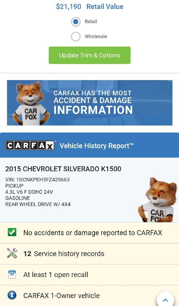 2015 CHEVROLET SILVERADO 1500 - HAS9663