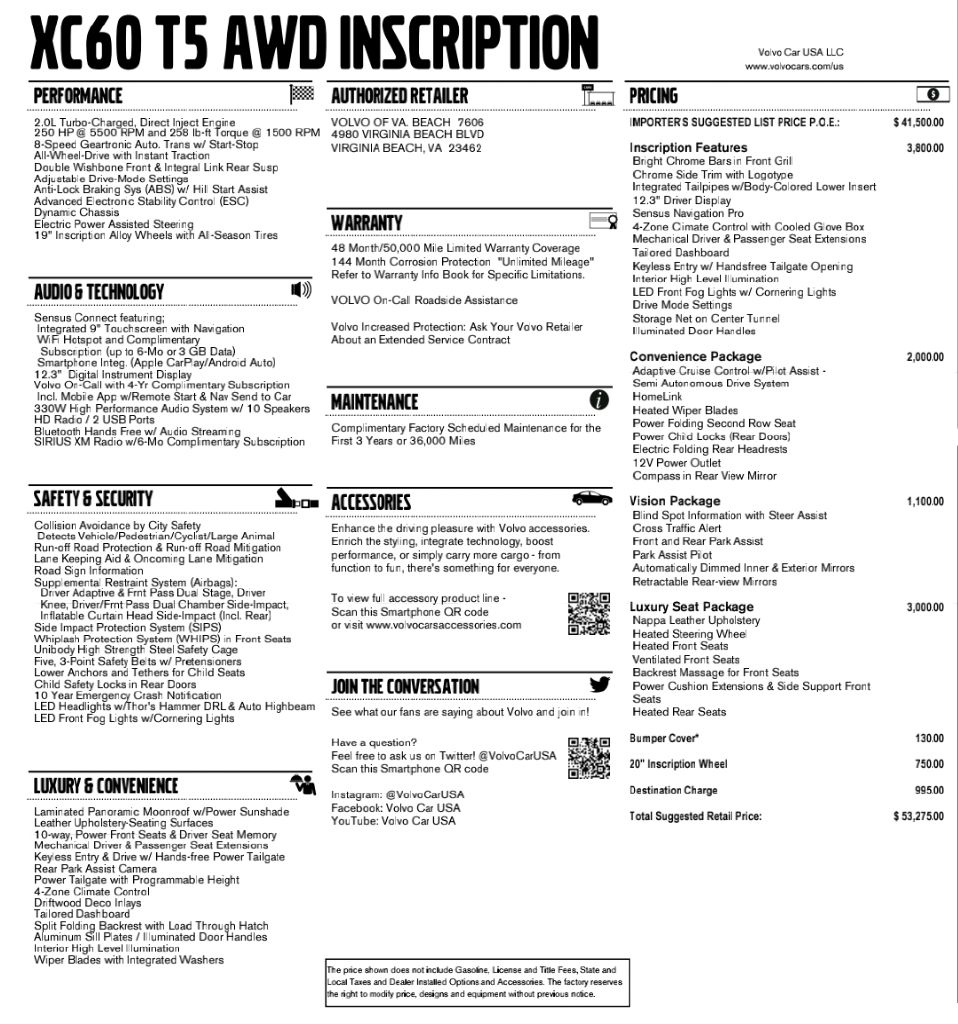 2018 VOLVO XC60 - PO0887