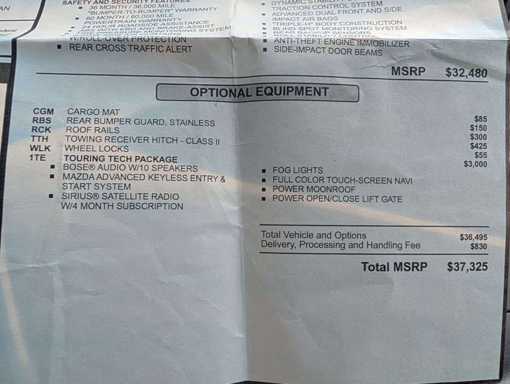 2014 MAZDA CX-9 - SC6382