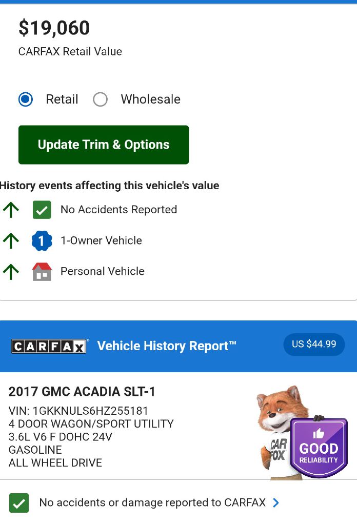 2017 GMC ACADIA - VP5181